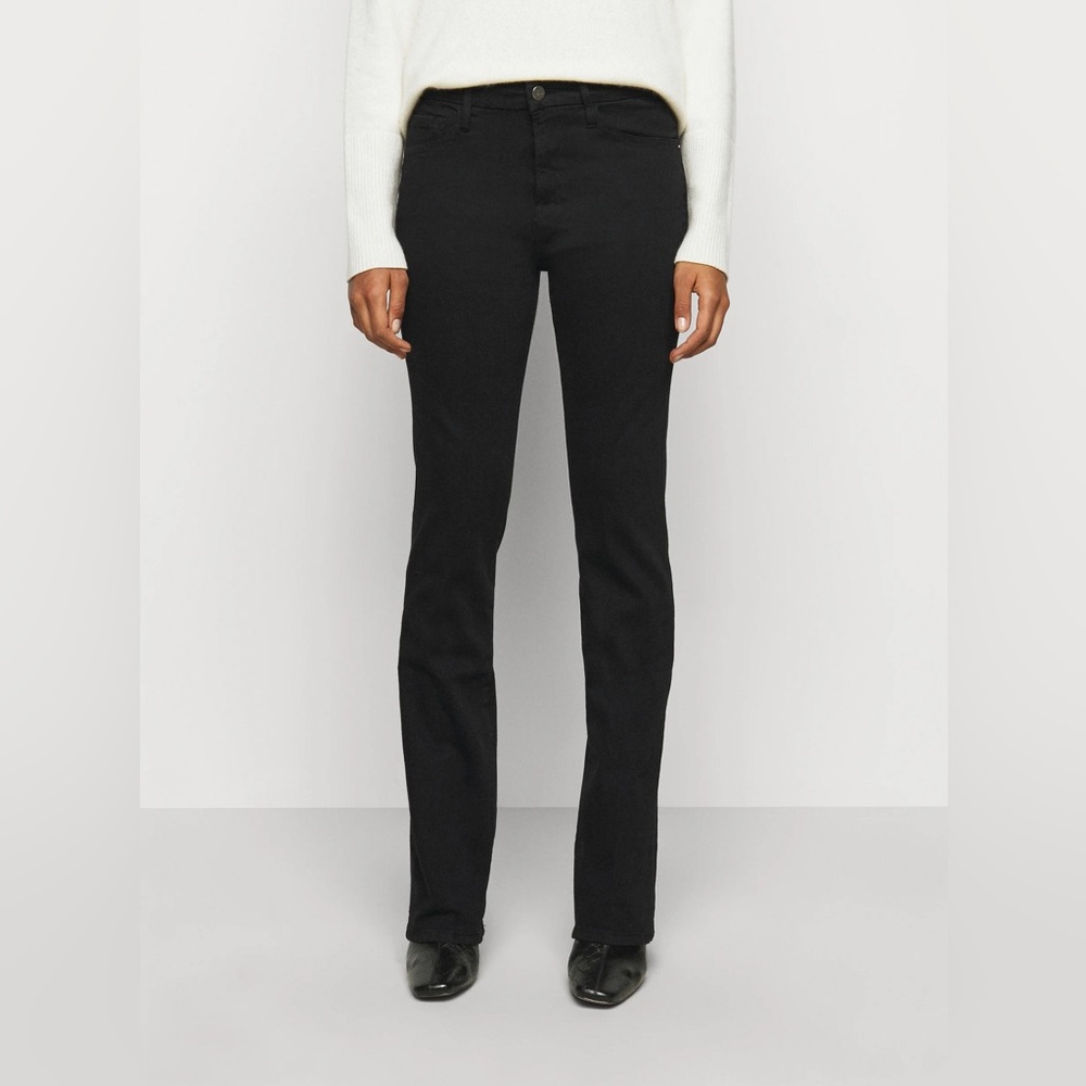 Frame Denim Le Mini Boot in Black Nior. Straight Leg Jeans. Size 27. Like New.